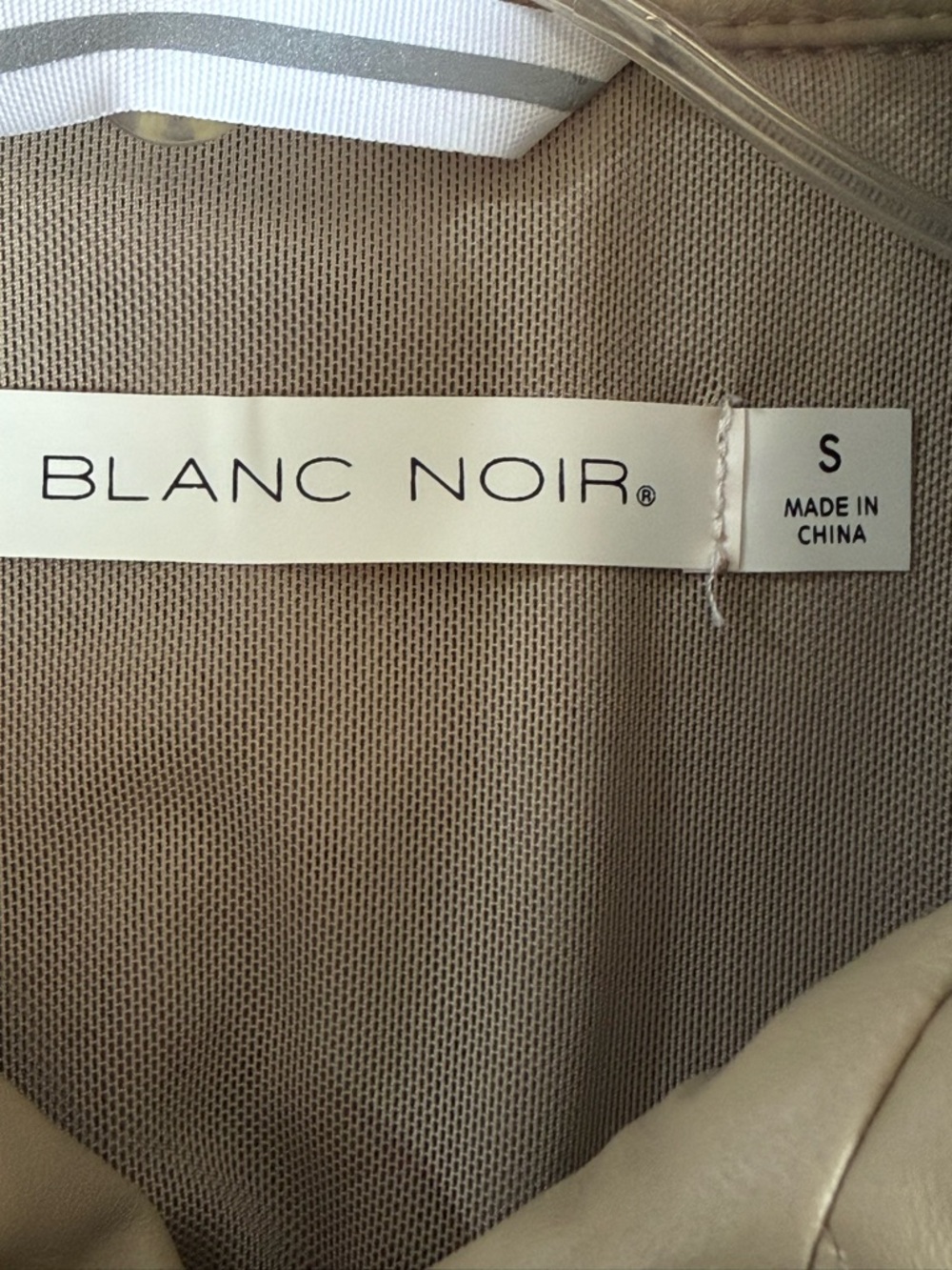 Blanc Noir Acceleration Asymmetric Taupe Leather Moto Mesh Jacket Size Small - Picture 12 of 15
